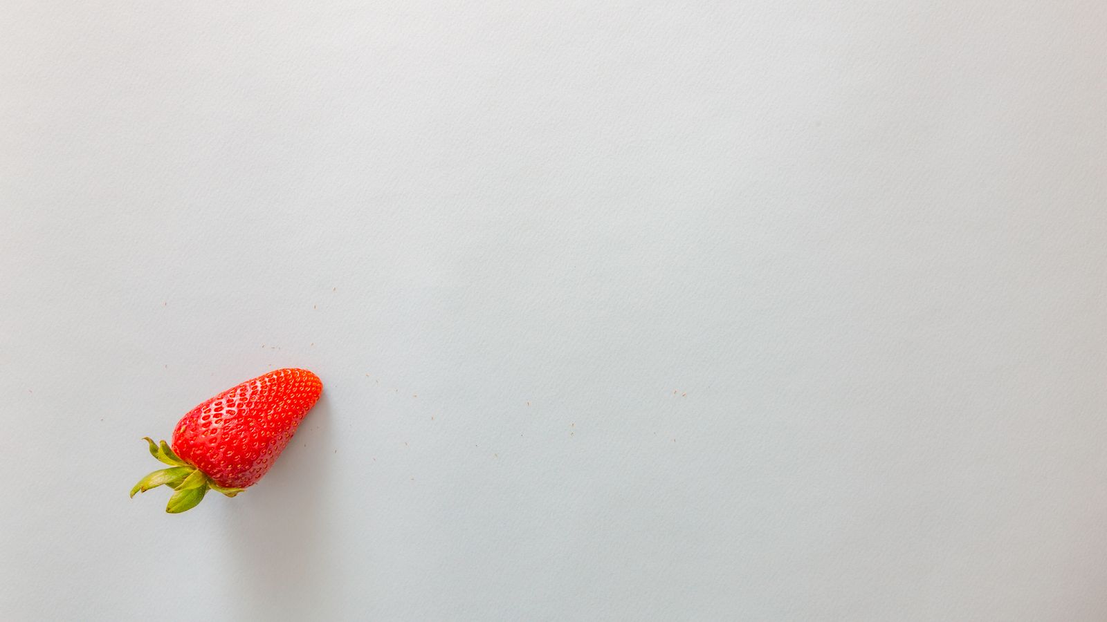 Fresh strawberry on a white background